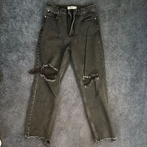 Abercrombie & Fitch Distressed Gray Jeans